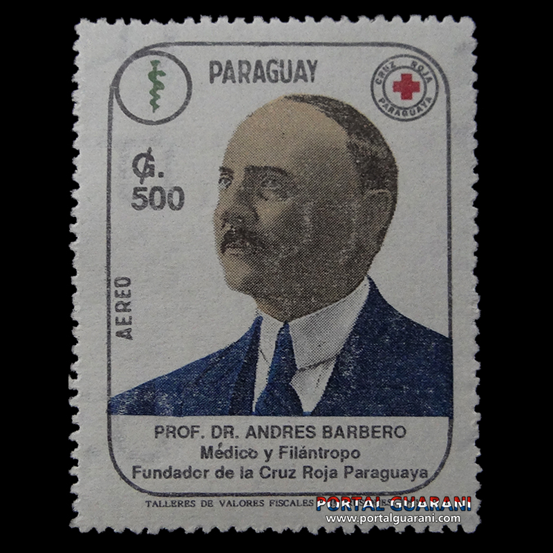 MÉDICOS DEL PARAGUAY - SELLO POSTAL PARAGUAYO AÑO 1991
